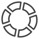 Donut Chart Segments icon