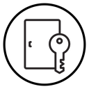 Door key icon