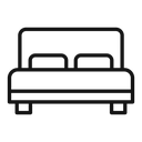 Double bed icon