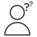 Doubts Person Questions Black Outline icon