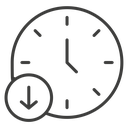 Down time icon