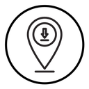 Download GPS map location icon