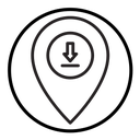 Download GPS map location icon