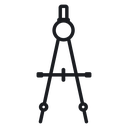 Drafting compass 3 icon