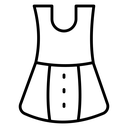 Dress Black Outline icon
