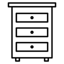 Dresser Black Outline icon