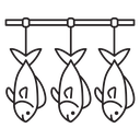 Dried fish icon