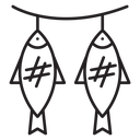 Dried fish icon