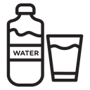 Drinking enough water icon