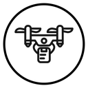 Drone delivery icon