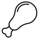 Drumstick bite icon