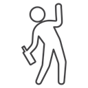 Drunk human icon