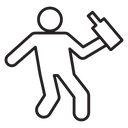 Drunk human icon