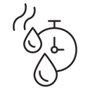 Drying time icon