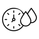 Drying time icon