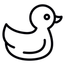 Duck toy icon