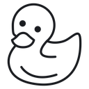 Duck vector 2 icon