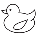 Duck vector icon