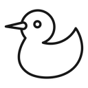 Duck vector icon