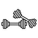Dumbbell pair icon