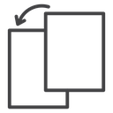 Duplicate Black Outline icon