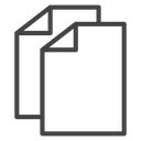Duplicate Black Outline icon