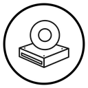 Dvd CDROM disc icon