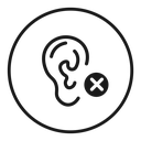 Ear deaf icon