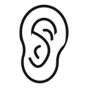 Ear vector icon