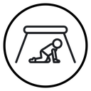 Earthquake safety place icon