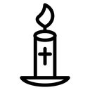 Easter candle icon