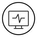 ECG monitor icon