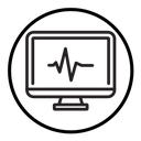 ECG monitor icon