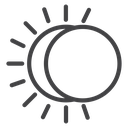 Eclipse Black Outline icon