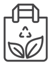 Eco bag icon