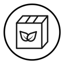 Eco packaging icon