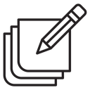 Edit Black Outline icon