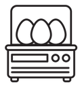 Egg incubator icon