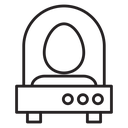 Egg incubator icon