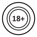 Eighteen plus icon
