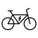 Electric bike icon