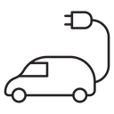 Electric car icon