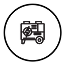Electric generator icon