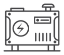 Electric generator icon