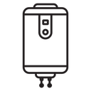 Electric heating boiler icon