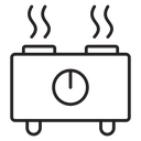 Electric hot plate icon