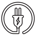Electric plug icon