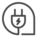 Electric plug icon