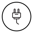 Electric plug icon