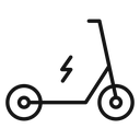 Electric scooter icon